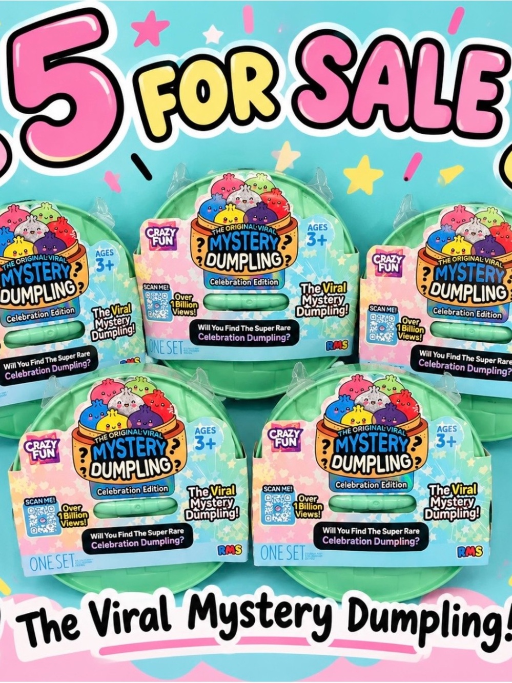 Mystery Dumpling Celebration Edition set of 5!